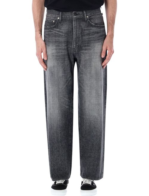 Selvadge Denim Whiskered Relaxed Straight Trousers