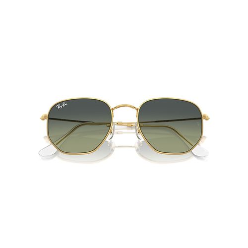 Ray-Ban Hexagonal Sunglasses Arista Gold Frame Green Lenses 51-21