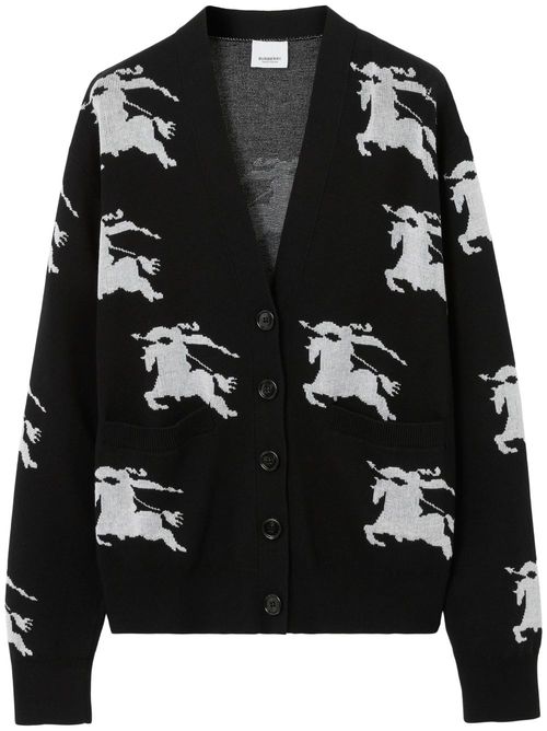 EKD intarsia-knit cardigan - Black