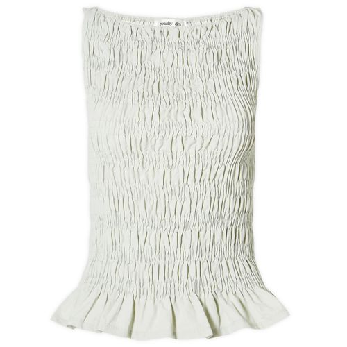 Peachy Den Women's Deba Nylon Sleeveless Top in Oyster