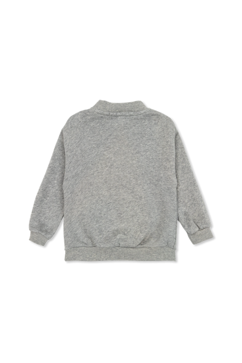 Sweatshirt With Colorful Print, Unisex, Grey