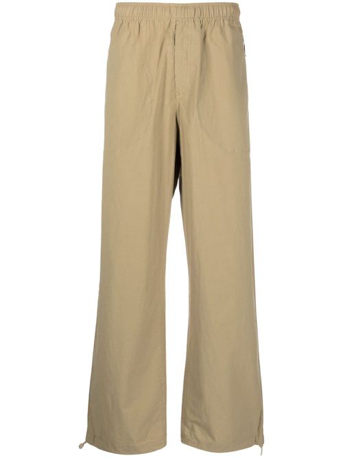 Shell wide-leg trousers - Neutrals