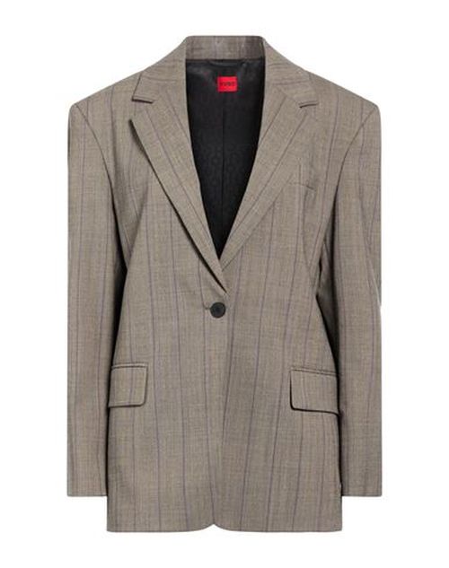 Woman Blazer Grey Size 6 Polyester, Wool, Elastane