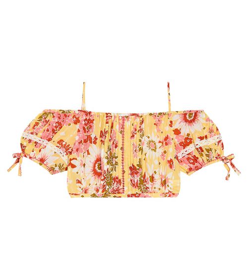 Bonny floral off-shoulder top