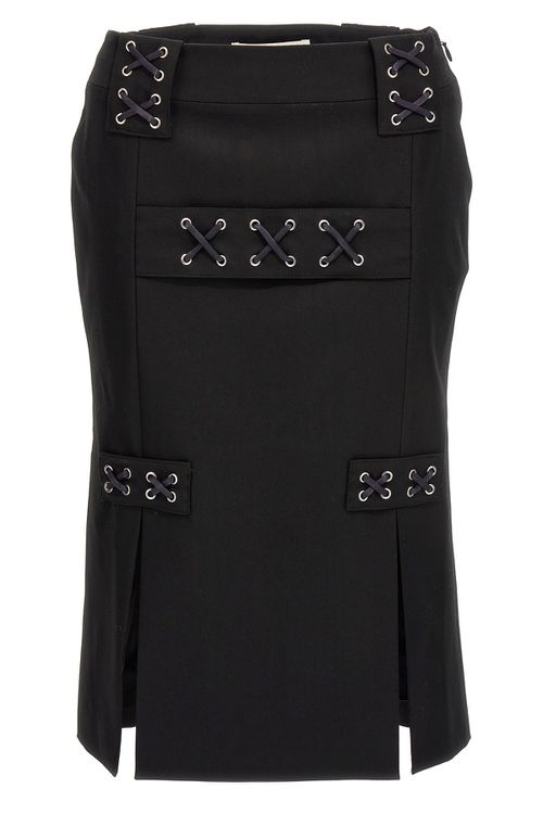 Lace-Up Skirt