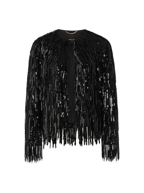 Marc Cain Glamorous jacket with sequins, black, 38 N