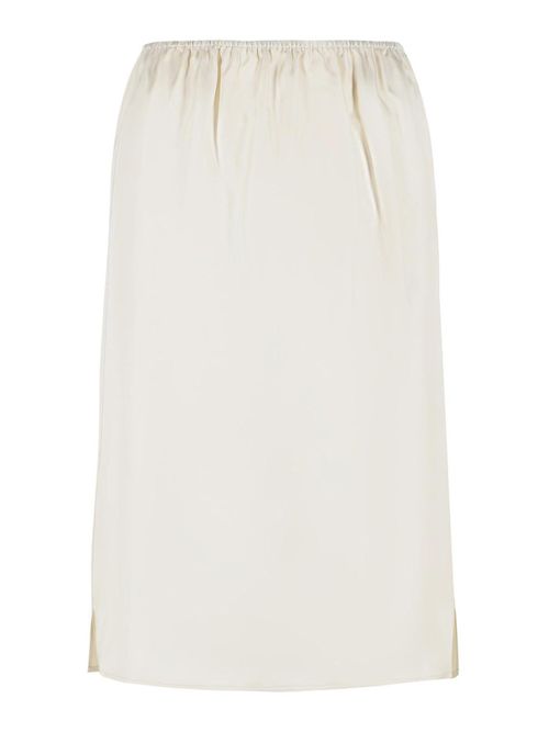 Vasali Ivory Silk Skirt
