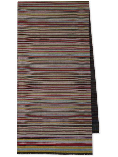 Signature Stripe scarf - Red