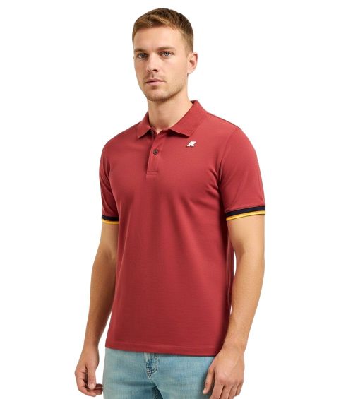 Red Shirt Collar Polo