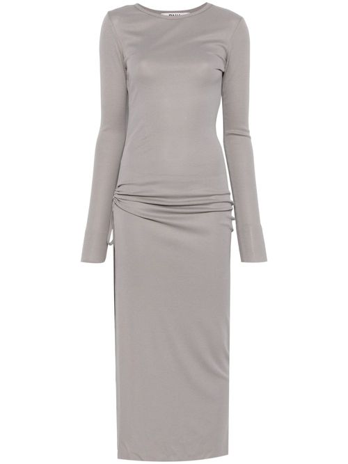 Side-slit maxi dress - Grey