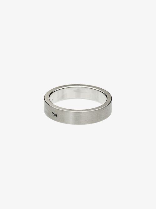 Sterling Silver La 7g Brushed Ribbon Ring - Men's - Sterling Silver