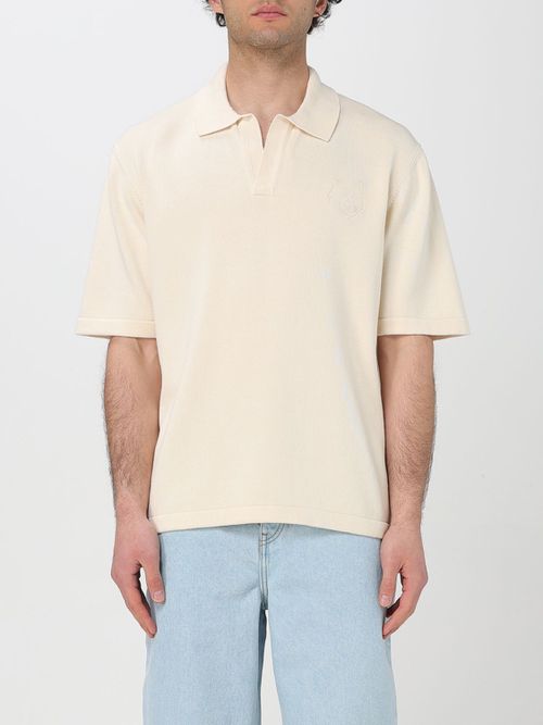 Polo Shirt MAISON KITSUNÉ Men color Beige