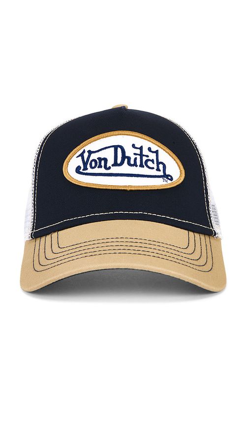 Von Dutch Staple Trucker Hat in Black