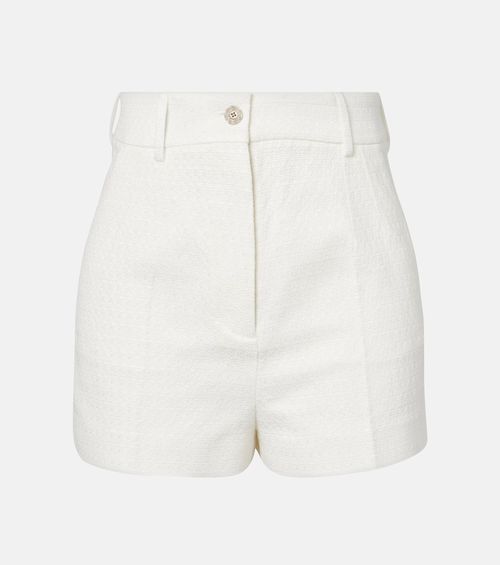 Cotton and linen-blend shorts