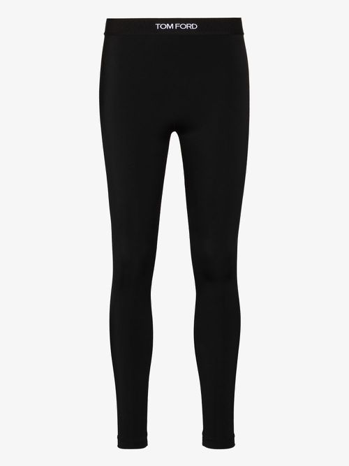 Logo High Waist Leggings - Women's - Elastane/Polyamide