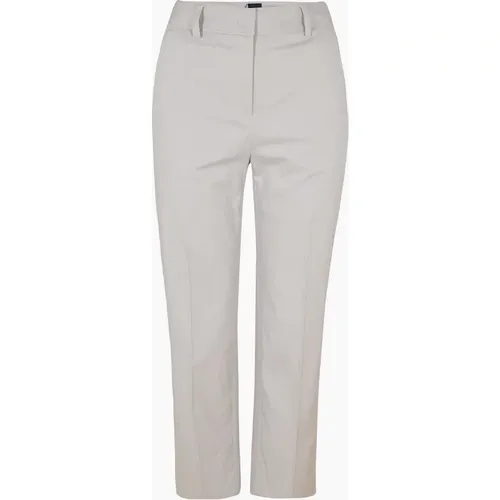 Hugo Boss Women's Womens Tecarino2 10245944 01 Straight Leg Trousers - Silver