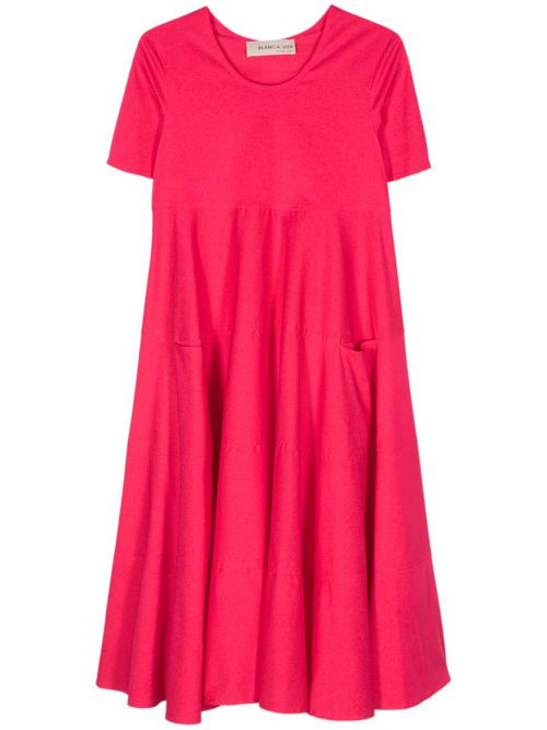 Arabide poplin midi dress - Pink
