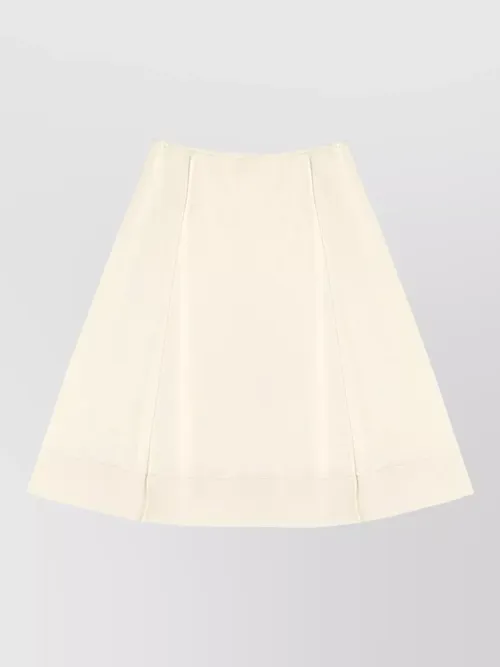 Jil Sander - satin mini skirt a line buttoned