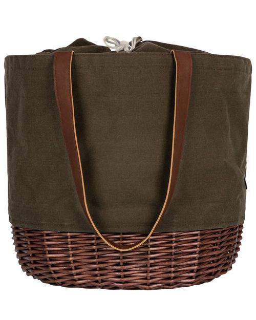 Dnu Coronado Canvas And Willow Basket Tote
