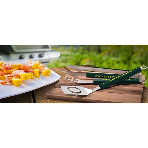 Officially-licensed NCAA Spirit Series 3-Piece BBQ Set