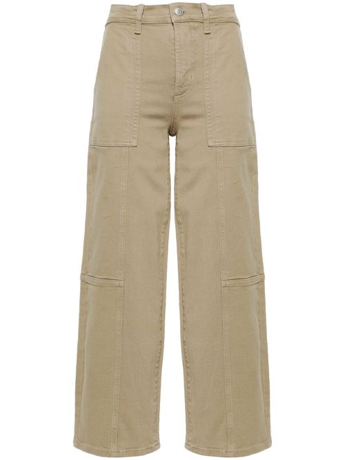 Getty mid-rise cropped jeans - Green