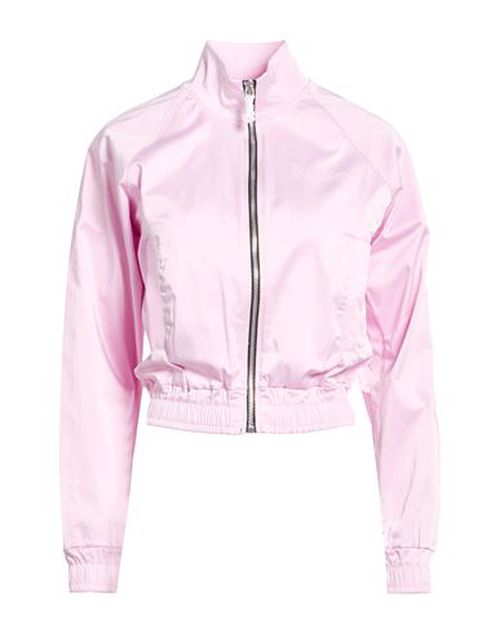 Woman Jacket Pink Size L Polyester, Cotton, Elastane