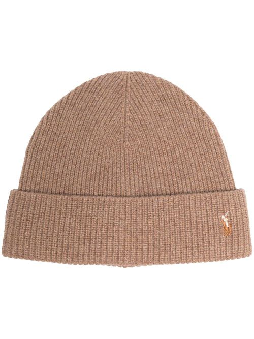 Polo Pony motif beanie - Neutrals