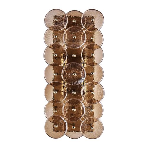 Polished Winter Brass Wall Sconce from the HORTENSIA Collection