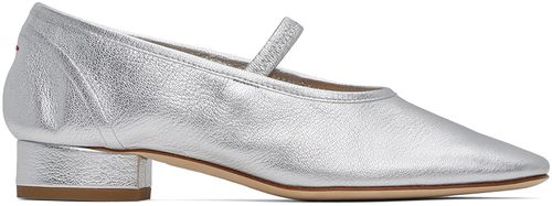 Aeyde Silver Pippa Ballerina Flats