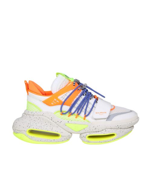 B-Bold low-top trainers in neoprene and suede