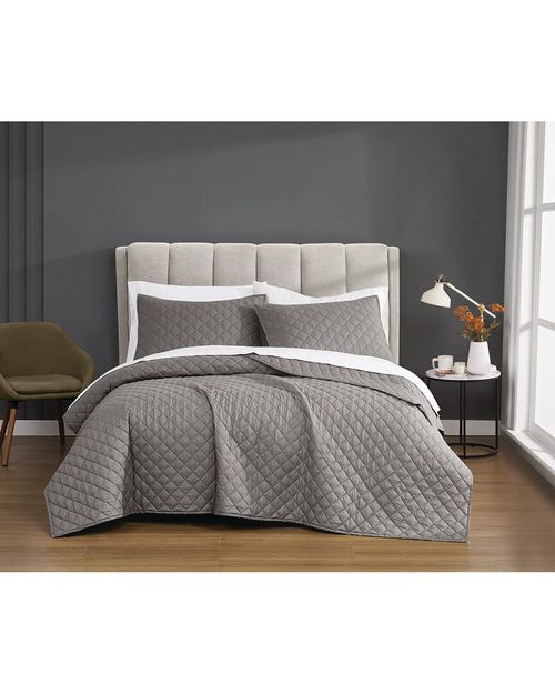 Solid Percale Quilt Set
