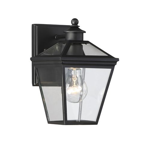 Savoy House Ellijay 7" Steel Wall Lantern in Black - 5-140-BK