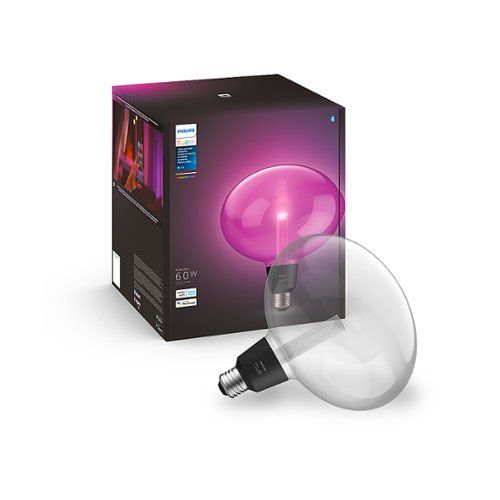 Hue Lightguide Ellipse A19 Bluetooth 60W Smart LED Bulb - White and Color Ambiance