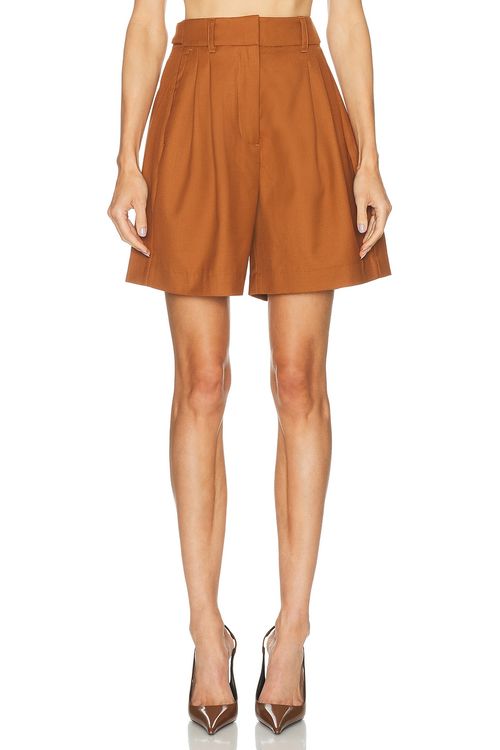 Ronny Kobo Andora Shorts in Rust - Rust. L also in M