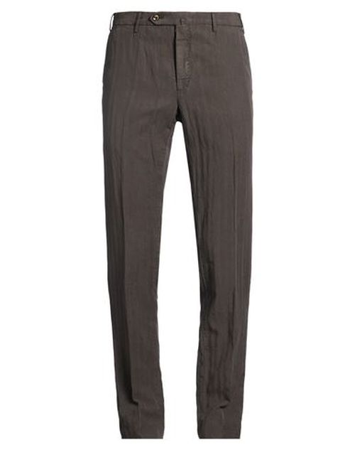 Man Pants Dark brown Size 32 Lyocell, Linen, Cotton