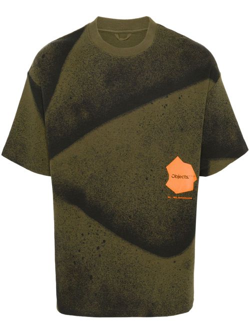 Waffle logo-print cotton T-shirt - Green