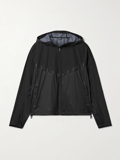 Aeroswift Aerogami Hooded Storm-fit Jacket - Black