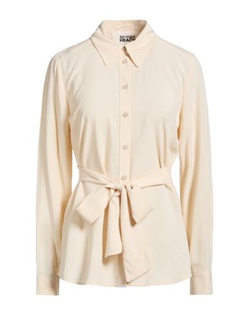 Woman Shirt Beige Size 2 Viscose
