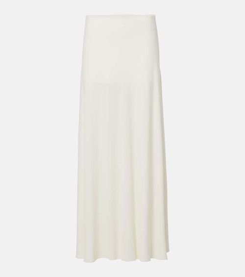 Crêpe midi skirt