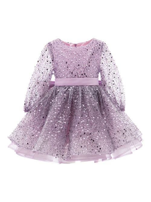Pradera bow-detailing dress - Purple