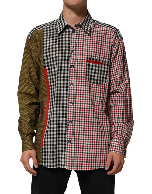 Multicolor Checkered Cotton Shirt — Multicolor