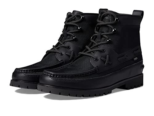 Polo Ralph Lauren Men's Ranger Mid Leather & Oxford Sneaker Boot Fashion