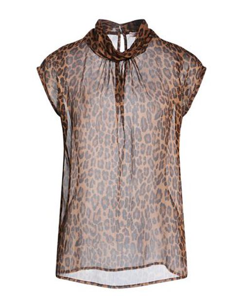Woman Top Brown Size M Polyester