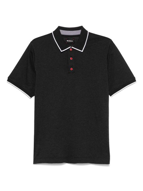Kiton cotton polo shirt - Grey
