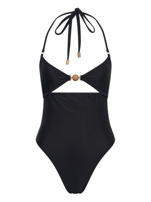 Marine Serre jersey swimsuit - Black
