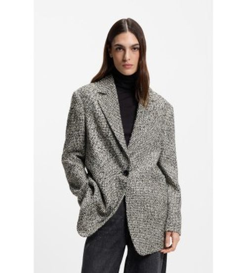 BOSS für Damen. 50547446 Blazer Jasata grau 34, Lässig, Klassisch, Acry