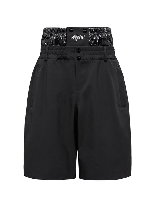 Hight Waist Shorts With Logo