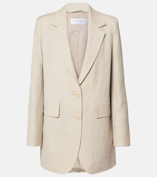 Single-breasted wool blazer