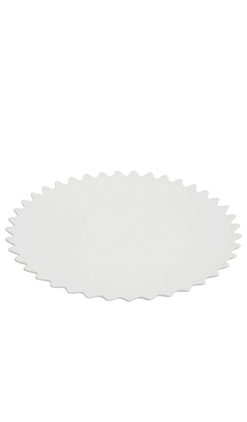 Fazeek SERVIERTELLER ZIGZAG PLATTER in White