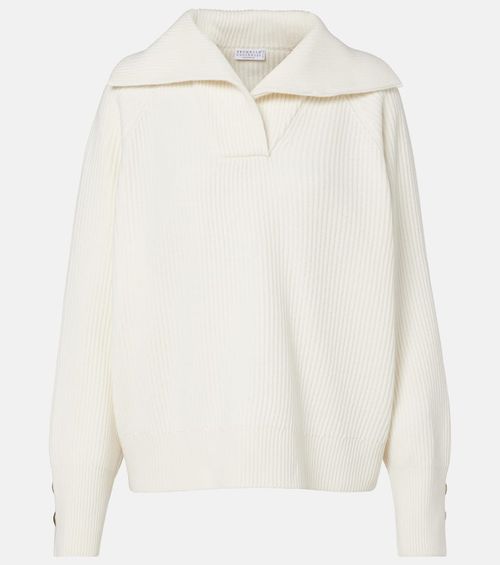 Wool, cashmere and silk sweater